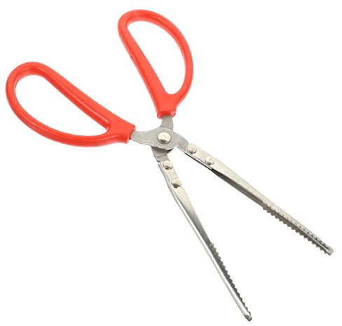 HOLIDYOYO Pinza De Acero Inoxidable Para Mariscos De Clip Multifuncional Antideslizante Para Cangrejos Langostas y Anguilas Herramienta De Playa Para Recolectar Mariscos