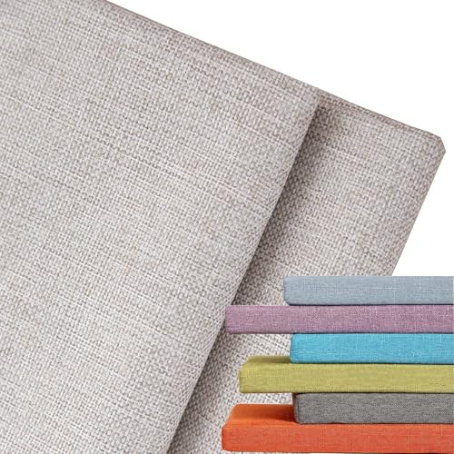 ELYSYSRL 5cm Dicke Sitzkissen Bank Bezug, Ersatzbezug für Sitzauflage, Leinen Bezug für Bankauflage Bankkissen, Gartenbank Auflage Outdoor Bezug, Waschbare Sitzauflage Kissenbezug(Beige,120x40x5cm)
