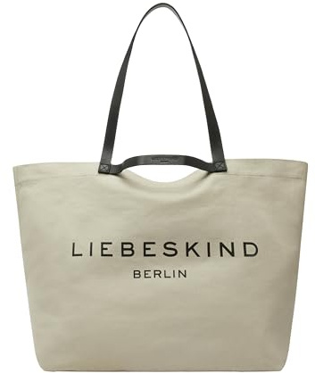 LIEBESKIND Berlin Shopper „Aurora“ I Canvas Tasche für Laptops bis 16 Zoll