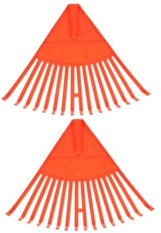 VICASKY Rastrelli per Giardinaggio e Prati in Plastica 16 Denti Set da 2 Pezzi per Raccolta Foglie Pesanti e Pulizia Prato Efficiente Strumenti Manuali da Giardino per Uso Esterno