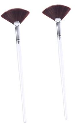 HAMPPLIES 2 pièces Pinceau Applicateur Masque Facial Femme Brosse Synthétique Portable Douce pour Soins Visage