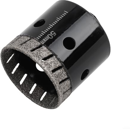 Punta da trapano filettata M10, per smerigliatrice angolare, per marmo, vetro, piastrelle in porcellana, con elevata resistenza all'usura e fori di raffreddamento (50 mm)