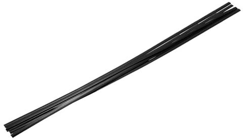 QUARKZMAN 5 Pcs Bacchette Di Saldatura Plastica Nere 9.5mm x 1000mm HDPE Nastro Piatto Di Plastica Per Riparare Serbatoi D'Acqua Pallet Carrelli Elevatori Bidoni(0.4inch x 40inch)