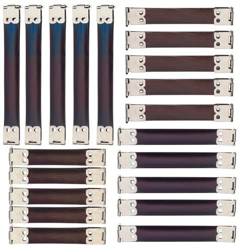 CABODYALS 20 pièce 4 Styles Cadre Interne Flexible en Métal Charnière pour Sac à Main Cadre Droit et Robuste Fermoir à Ressort Clip pour Sac à Main Pochette Charnières pour Porte Monnaie Sac d'art et