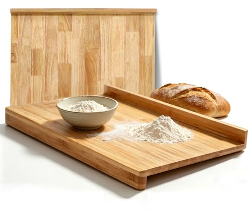 Holzbackbrett 70x50 cm – Teigbrett, Schneidebrett & Servierbrett