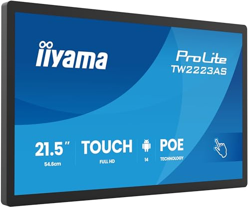 Iiyama Prolite Tw2223aS-B3p - AndroiD-Pc - TouchscreeN-Pc - 1 Rk3399 / 1.8 Ghz - Ram 2 Gb - Ssd - Emmc 16 Gb - CorteX-A72 + A53 - Bluetooth 5.2, 1gbe