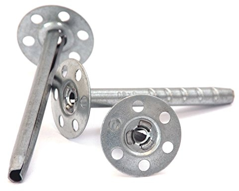 100 Metall Dübel 8 x 200mm, Tellerdübel, Schlagdübel, Dämmstoffdübel, feuerverzinkt