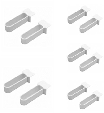Moondown Farm Egg Food Feeding Drawers Plastic for Finch, Canary, Budgie Cages 10 Pack