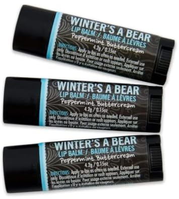 Walton Wood Farm, 3 Pack Lip Balm: (Winter's a Bear)
