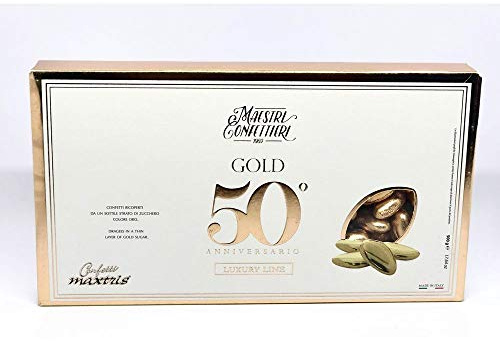 Confetti Maxtris al cioccolato dorati 500g