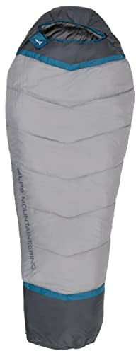 ALPS Mountaineering Blaze +20° Mummy Sleeping Bag XL, Gray/Charcoal - New