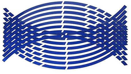 POLOUK Packung Mit 16 17 Zoll 18 Zoll Streifen Motorrad Rad Reifen Aufkleber Reflektierendes Felgenband Motorrad Auto Aufkleber (Color : 6)