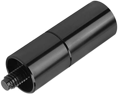 Drfeify Verlängerungs-Queue-Adapter-Pool, Aluminium-Billard-Mittelverbindungsschaft-Extender-Pool-Queue 2oz 5/16-18 Zähne, Schwarz