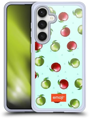 Head Case Designs Licenza Ufficiale Emoji® Mele Frutti Custodia in Gel [Protezione di Grado Militare] Compatibile con Samsung Galaxy S24 5G E Compatibile con MagSafe