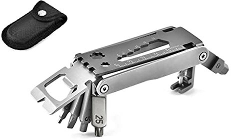 Bicycle Repair Tool Kit Handheld Folding Cycling Emergency Bicycle Repair Tool Moisture Proof Lightweight Hand Tool Mountain Bike Multi Tool Kit Mountain Bike Multi Tool with Chain Breaker