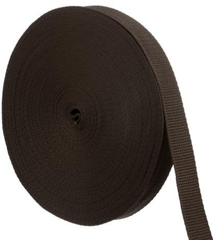 M METERXITY Sangle d'attache pour Arbres - 1 Rouleau 20 Mètres x 2,5 cm Sangles de Soutien pour Jardin, Soutien d'Arbres, Sangles d'attache d'Arbres/Jardin/Plantes/Soutien/Attache (Marron)