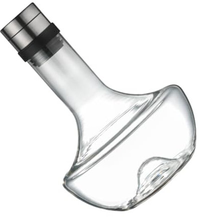 OKUMEYR Rotweinkaraffe Glas Dekanter Für Wein Und Whisky Mit Schmalem Hals Und Konkavem Boden Für Sanftes Ausgießen Und Einfache Reinigung