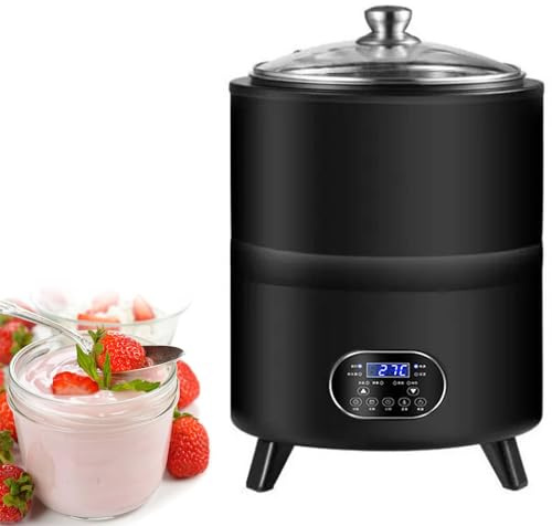 OSPSHPG Máquina Fermentadora De Yogur De 8/12 litros, Yogurtera Comercial con Temporizador Y Temperatura Ajustables, Tanque Interior De Acero Inoxidable, para Yogur Casero, Natto Y Sake.