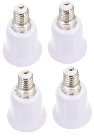 Alipis 4piezas Adaptador De Casquillos Base Para Bombilla Convertidor De Casquillo Para Bombilla Para Lámparas De Hogar y Oficina