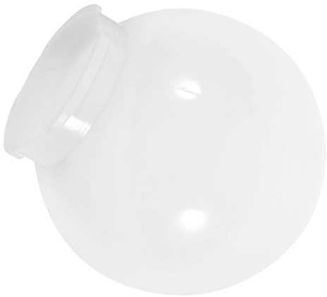 Toyvian Pantalla de Globo de Acrílico Blanco para Exterior, Cubiertas de Lámparas Decorativas, Fácil de Instalar, Adecuado para Patio y Jardín, Tulipas para Lamparas