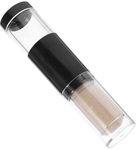 Garneck Nachfüllbarer Puderpinsel Nylonmaterial mit Sanfter Presspulverfreigabe Dichter Foundation Brush für Reisen und Losen Puder Überall Anwenden