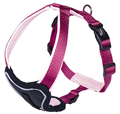 Nobby Komfort Geschirr Classic Preno, Himbeere/pink L: 35-45 cm, B: 25 mm, 1 Stück