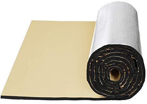 sourcing map 10mm 2㎡ Auto Dämmmatte Aluminium Wärmedämmung Sound Deadener Straße Lärm Dämpfer 200cmx100cmx10mm