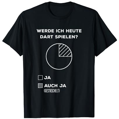 Dart Spruch Lustig Darten 180 Dartspieler Kostüm Dartboard T-Shirt