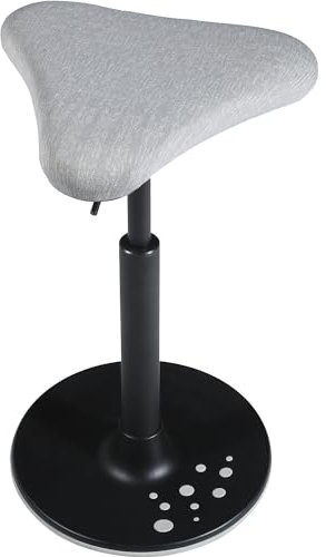 TOPSTAR | Hocker SITNESS H | Modell H1 | mit Triangelsitz | Bezug grau-Gemustert | Sohle grau