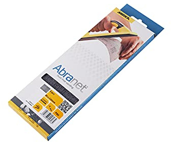 Mirka Abranet net sandpaper strips 80x230mm / Hook & loop/Grit P80 / 3 pcs / AE175F0380SL / for dust-free sanding of wood, walls, metal, aluminium, stainless steel, filler, varnish, plastic.