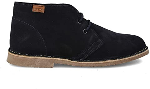 PAYMA - Botín Safari de Piel para Hombre y Mujer. Hecho en ESPAÑA. Botas Pisamierdas Chukka de Cuero Serraje Sport y Vestir. Cierre Cordones. Suela de Goma Crepe.