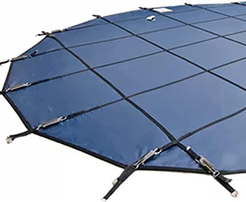 Bâche Piscine Couverture De Piscine D'hiver Pour 1,5 M 2m 2,3 M 2,6 M 2,9 M 3,1 M 3,4 M 3,5 M 4m 4,5 M 5m 5,3 M 5,6 M 5,9 M 6m 6,5 M 7m 7,5 M 8m 8,5 M 9m 9,5 M Piscines Rondes, Maille Bleue(5.5m/18ft)