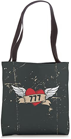 Luck Angel Number 777 Tote Bag