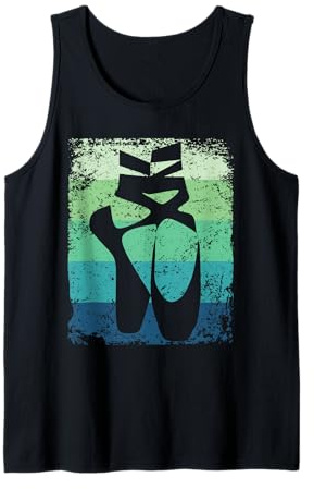 Ballet Shoes Dancer Vintage Woman Ballerina Tank Top