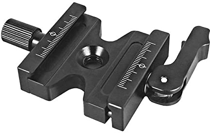 Daowwui Double Lock Mounting Plate Clamp Quick Release Plate Clamp Adjustable Knob Adapter for Tripod Ball -06