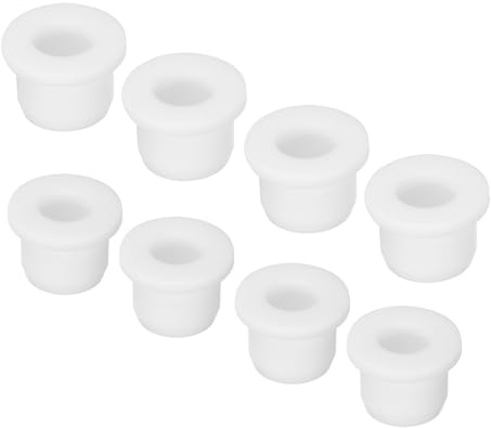 QUARKZMAN Soporte de Goma en Forma de T, Diámetro de Montaje 13mm/14mm, ID 8mm/9mm, Sellado Blanco Flexible para Protección de Cables, Pasacables