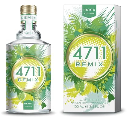 4711® Remix Cologne Green Oasis I Eau de Cologne - spritzig - frei - abenteuerlustig - für wahre Lebensfreude! I 100ml Natural Spray Vaporisateur