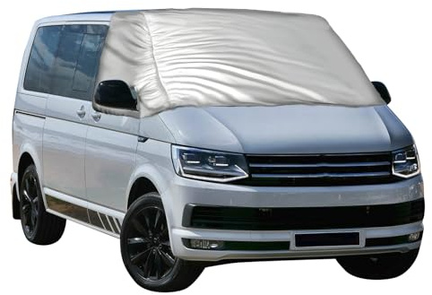YWNYT Housse de pare-brise de voiture pour VW T6, enveloppe de pare-brise avant épaissie améliorée, pare-brise pare-soleil, protection contre la neige pour pare-brise, pare-brise anti-gel et