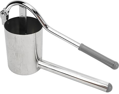 Akozon Manual Pasta Maker with Round Cutter, Stainless Steel Noodle Machine, Hand Crank Dough Press for Homemade Noodles, Kitchen Pasta Tool