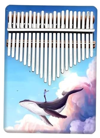 21 Tasten Kalimba Chromatisch Kleine Holz Kalimbas Professionelle Musiktastatur Anfänger Daumen Klavierinstrumente Fingerklaviere(Style 1)