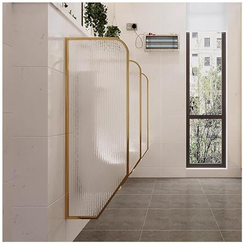 FLEPYHB Herren-Urinal-Sichtschutzwand mit gehärtetem Glas, wandmontierte Trennwand für öffentliche Toiletten, Urinal-Trennwandplatte für Hotels, Schulen, Einkaufszentren