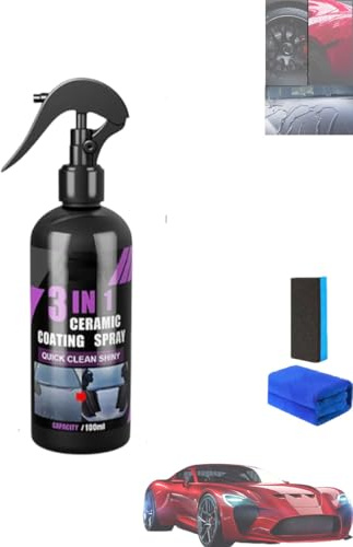 Spray de Recubrimiento Cerámico Automotriz Multifuncional 3 en 1, Pintura Nanocerámica de Alta Protección y Acción Rápida (1PCS)