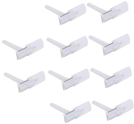 HEATSHAKING 75 Pezzi per Rasoio Doppio Taglio per Rimozione Peluria per Braccia e Gambe Colore Bianco Strumenti Pratici e Leggeri