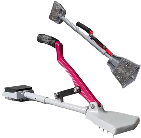Professional Carpet Installation Tool, Adjustable Knee Kicker with Soft Rubber Handle and 20 Hardened Steel Needles for Secure Stretching