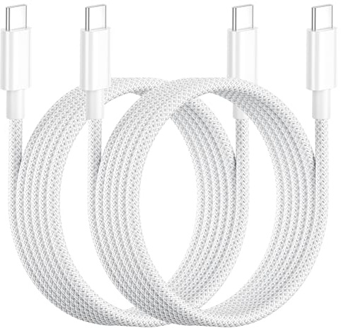 Cable USB C a USB C 2M 2Pack, 60W Cable USB C Carga Rapida Cable Cargador