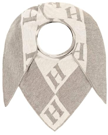 Zwillingsherz Damen Schal Dreieckstuch Dreieckschal Modell Paisley, Teddy Herz, Dog lover, Teddy schal, oops, H mit Rand,kuschelig weich Baumwolle Polyester großes warmes Halstuch Herbst Winter