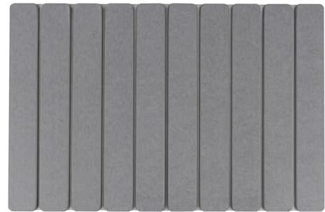 GREENSAPPIRE Faltbare Stein-Badematte aus Kieselgur Super 40x60cm | Saugfähige & Schnell Trocknende Badmatte, rutschfest & Leicht zu Reinigen, für Badezimmer, Küche & Zuhause(Grau)