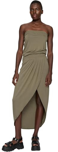 Urban Classics Ladies Viscose Bandeau Dress Vestido, Verde Oliva, M para Mujer