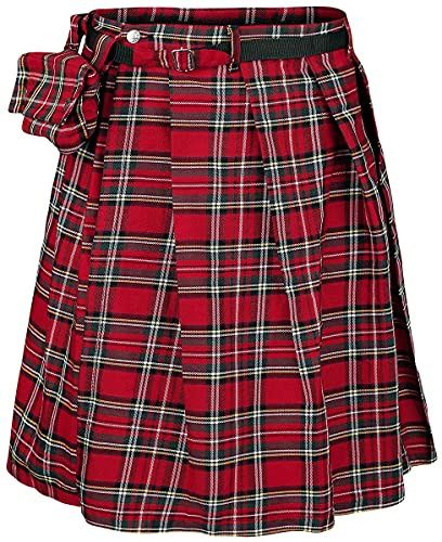 Banned Alternative Fear is Over Kilt Hombre Falda hasta la Rodilla Rojo XL-XXL