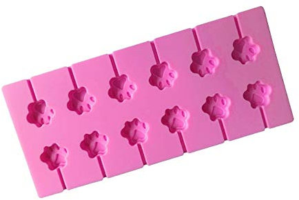 DUO ER 26.8 * 11.6cm Katzen-Tatzen-Form-Silikon-Lollipop-Form Hund Klaue Süßigkeit Schokolade Fondant-Form-Wanne Backen Kuchen, der Werkzeuge